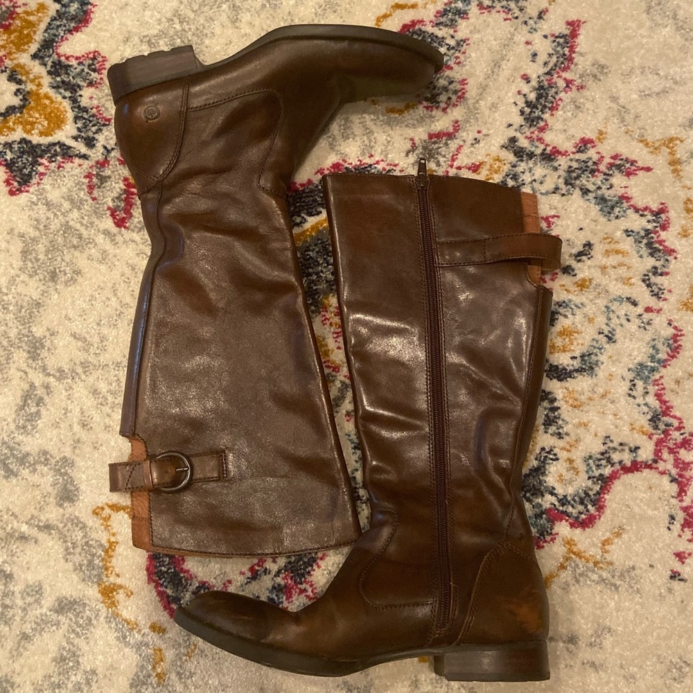 Born Brown Tall Riding Boots